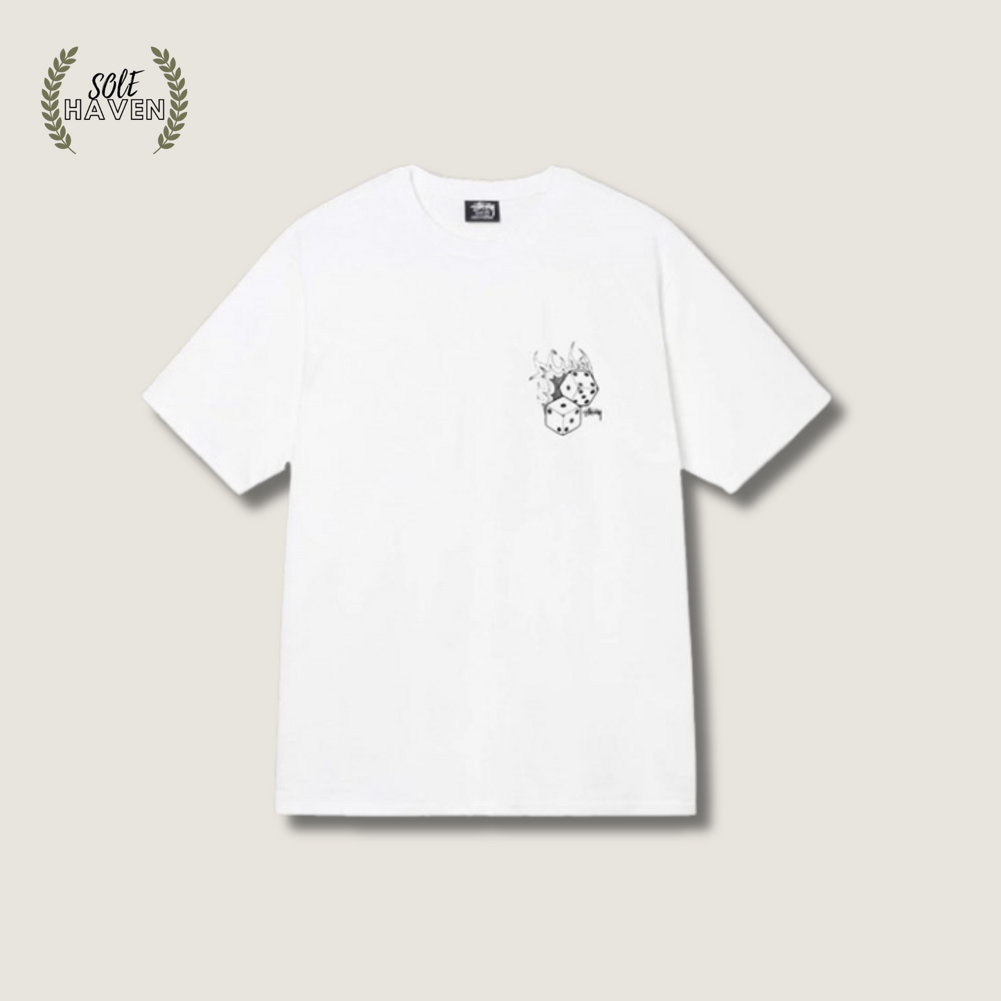 Stussy Fire Dice Tee 'White'