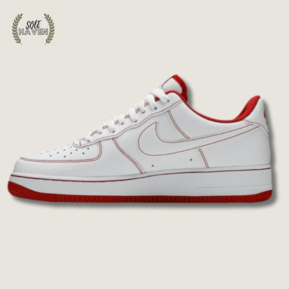Air Force 1 '07 'Contrast Stitch - White University Red' - Sole HavenShoesNike
