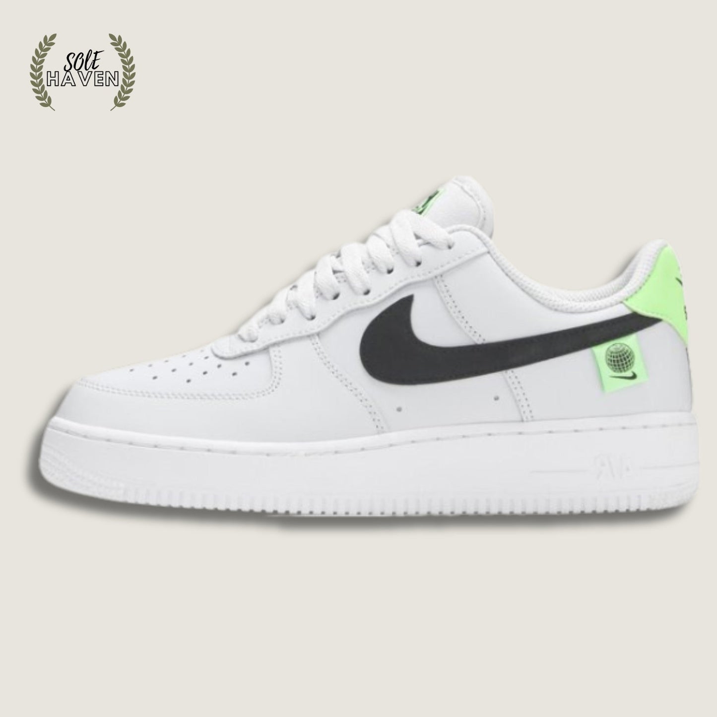 Air Force 1 '07 Low 'Worldwide Pack - Platinum Green Strike' - Sole HavenShoesNike