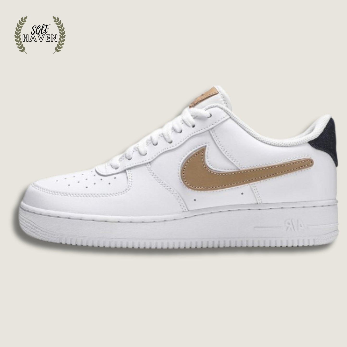 Air Force 1 Low '07 LV8 'Removable Swoosh - White Vachetta Tan' - Sole HavenShoesNike