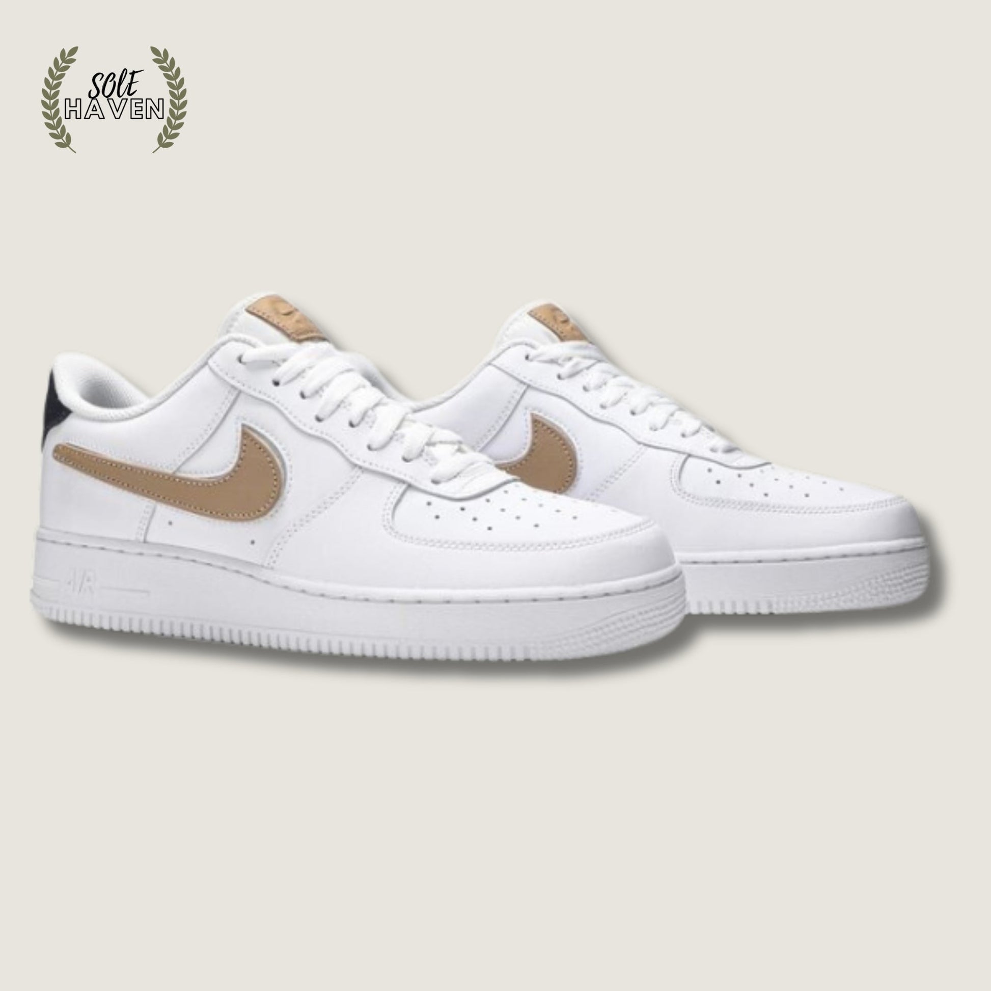 Air Force 1 Low '07 LV8 'Removable Swoosh - White Vachetta Tan' - Sole HavenShoesNike