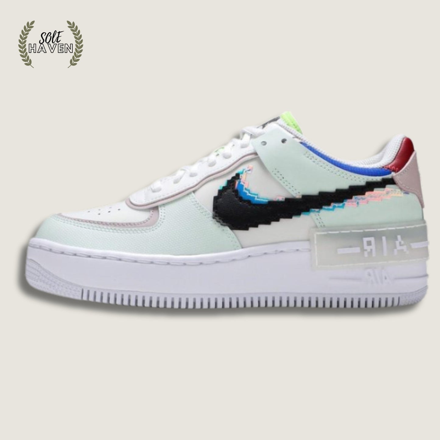 Air Force 1 Shadow SE 'Pixel Swoosh - Barely Green' - Sole HavenShoesNike