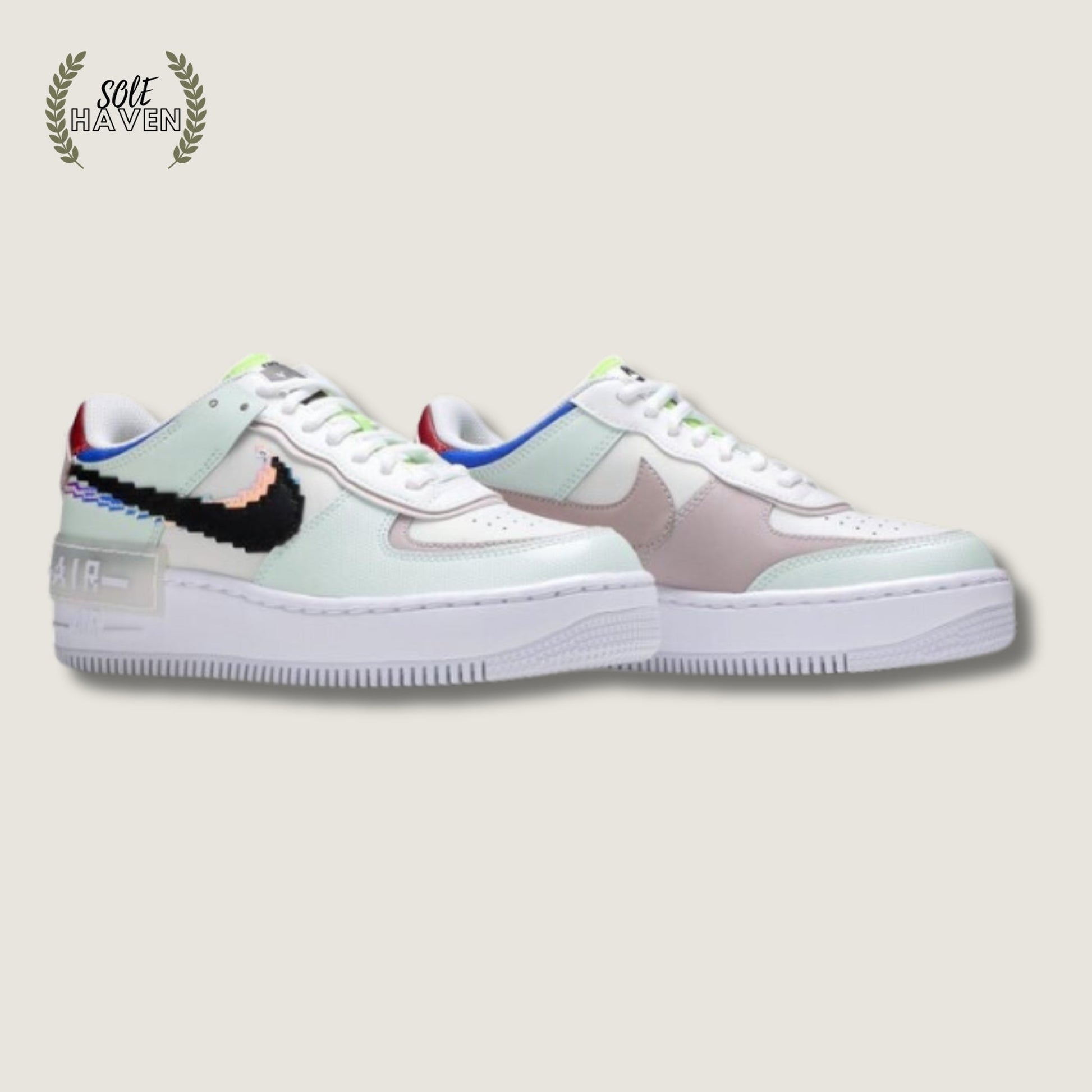 Air Force 1 Shadow SE 'Pixel Swoosh - Barely Green' - Sole HavenShoesNike