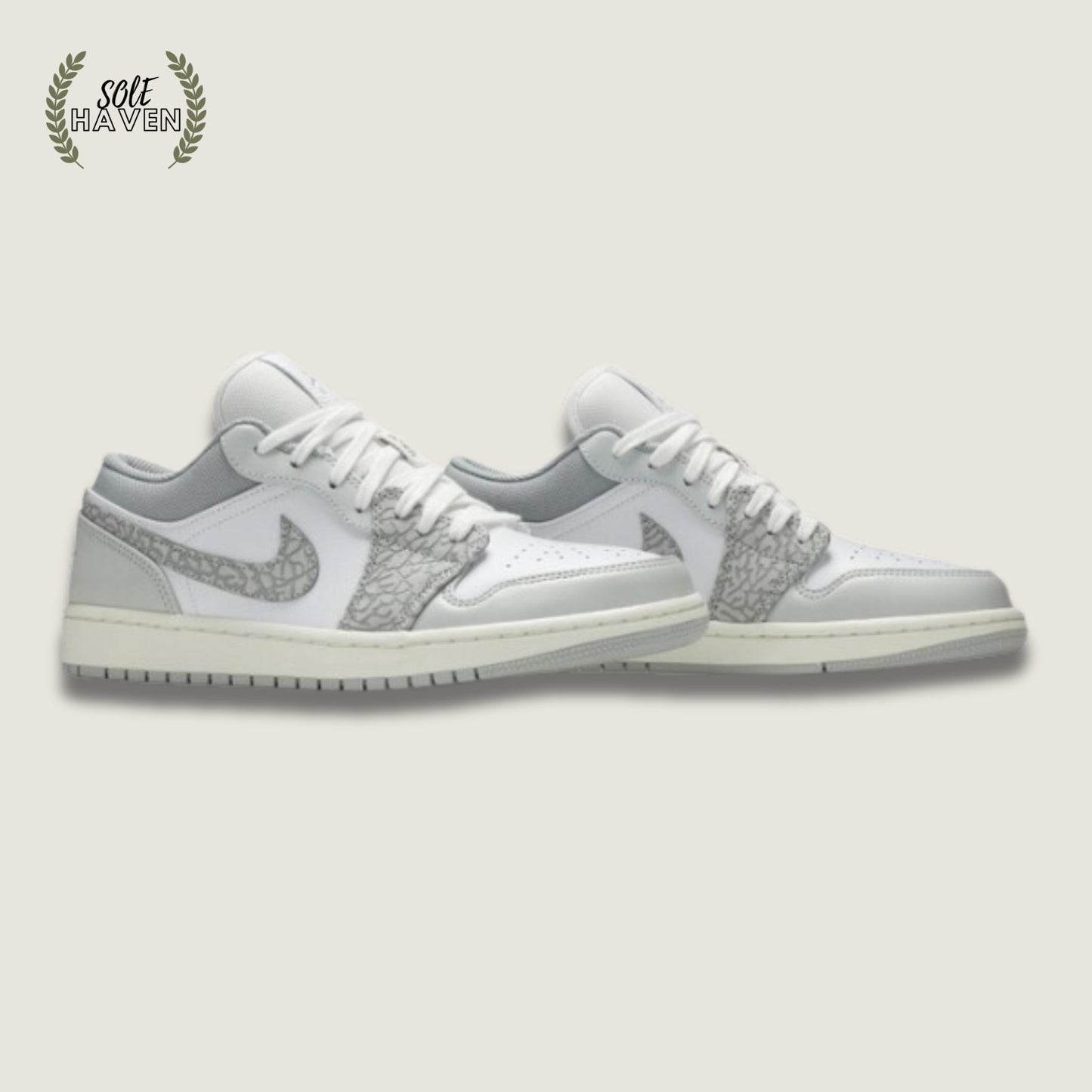 Air Jordan 1 Low Premium 'Elephant Print' - Sole HavenShoesNike