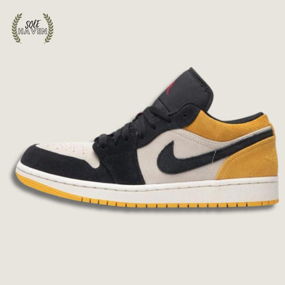 Air Jordan 1 Low Sail University Gold Black - Sole HavenShoesNike