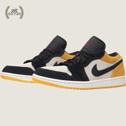 Air Jordan 1 Low Sail University Gold Black - Sole HavenShoesNike