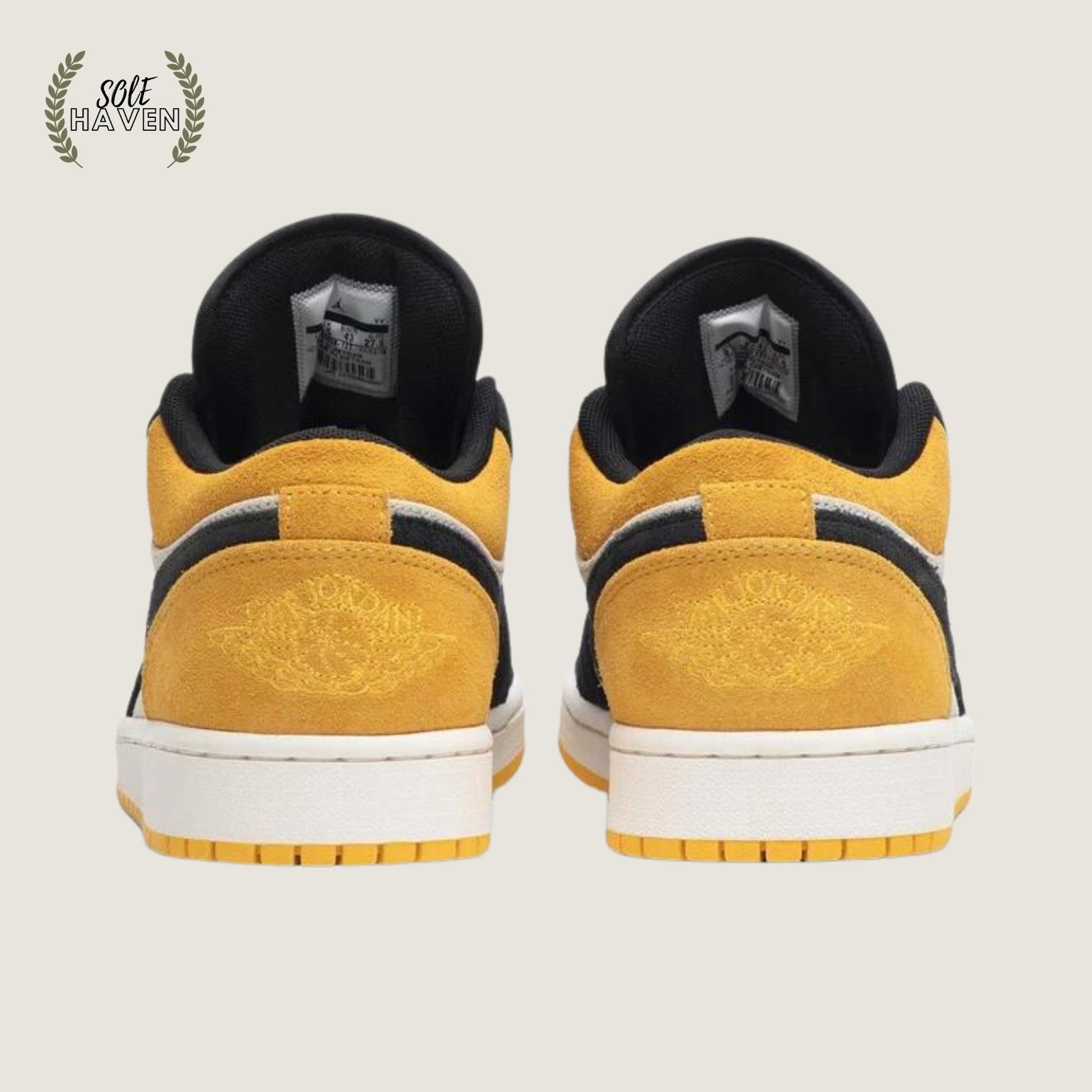 Air Jordan 1 Low Sail University Gold Black - Sole HavenShoesNike