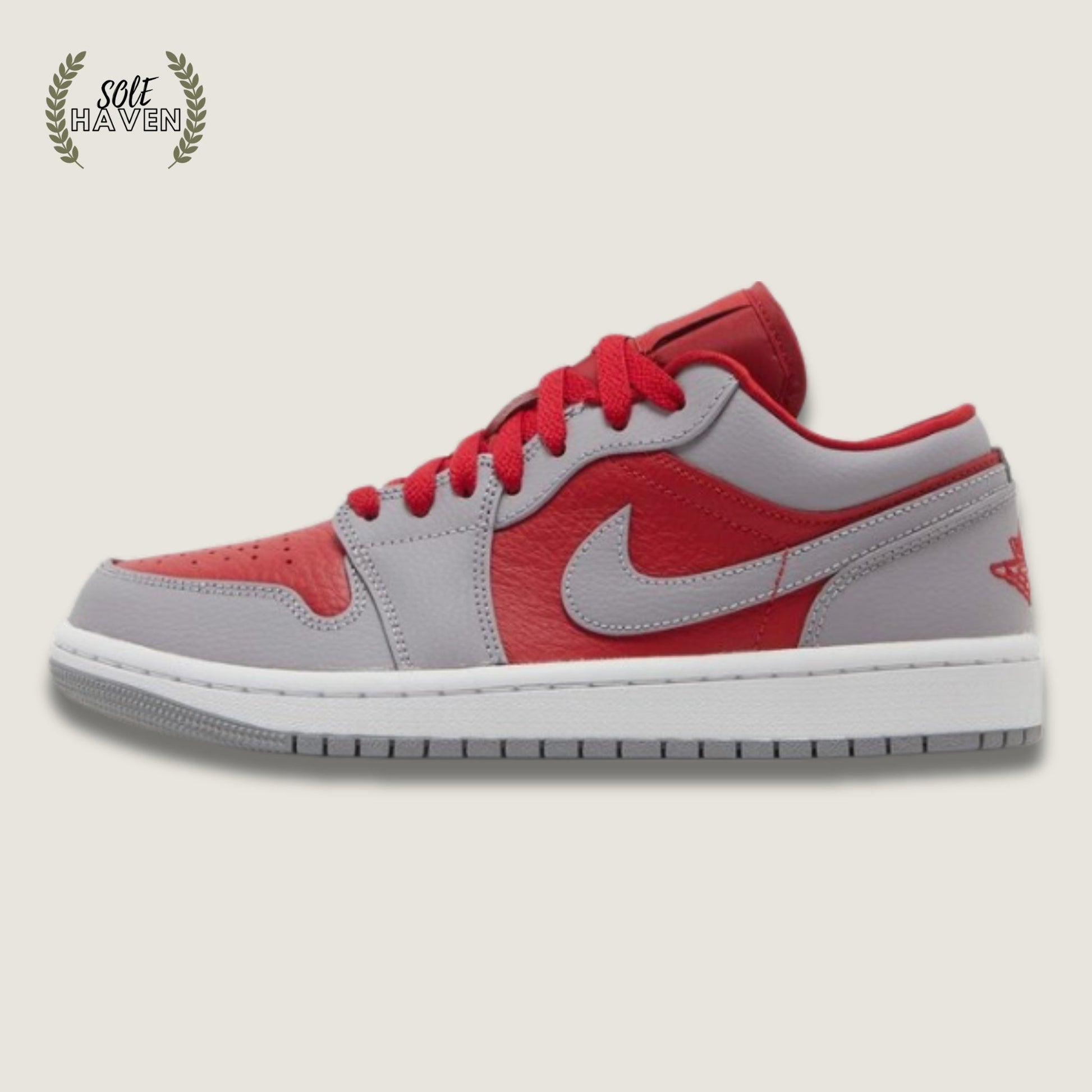 Air Jordan 1 Low SE 'Split - Gym Red Cement Grey' - Sole HavenShoesNike