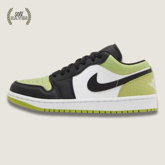 Air Jordan 1 Low SE 'Vivid Green Snakeskin' - Sole HavenShoesNike