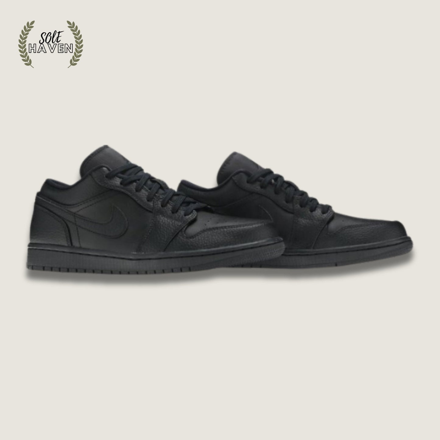 Air Jordan 1 Low 'Triple Black' - Sole HavenShoesNike