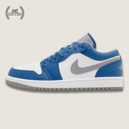 Air Jordan 1 Low 'True Blue Cement' - Sole HavenShoesNike