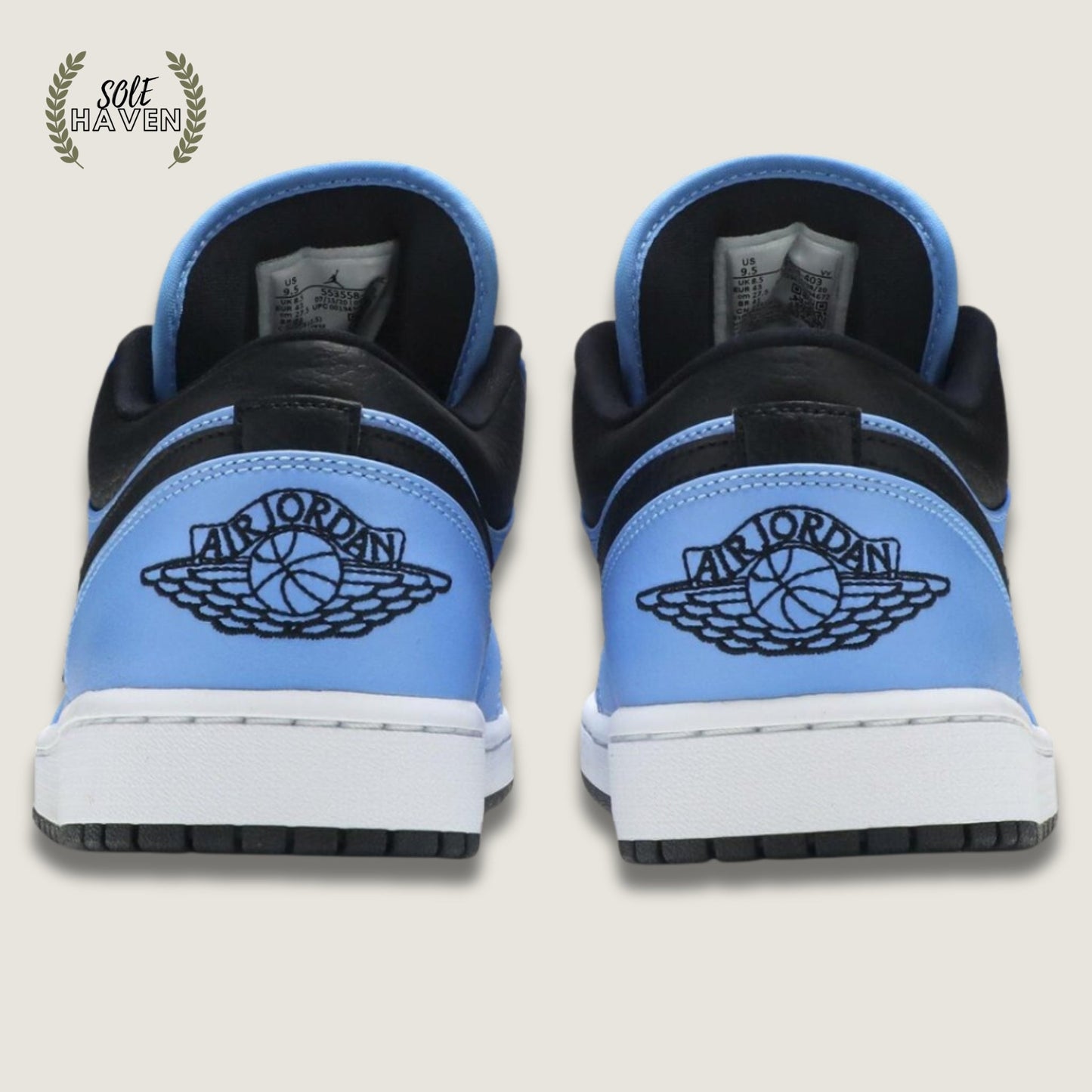 Air Jordan 1 Low 'University Blue Black' - Sole HavenShoesNike