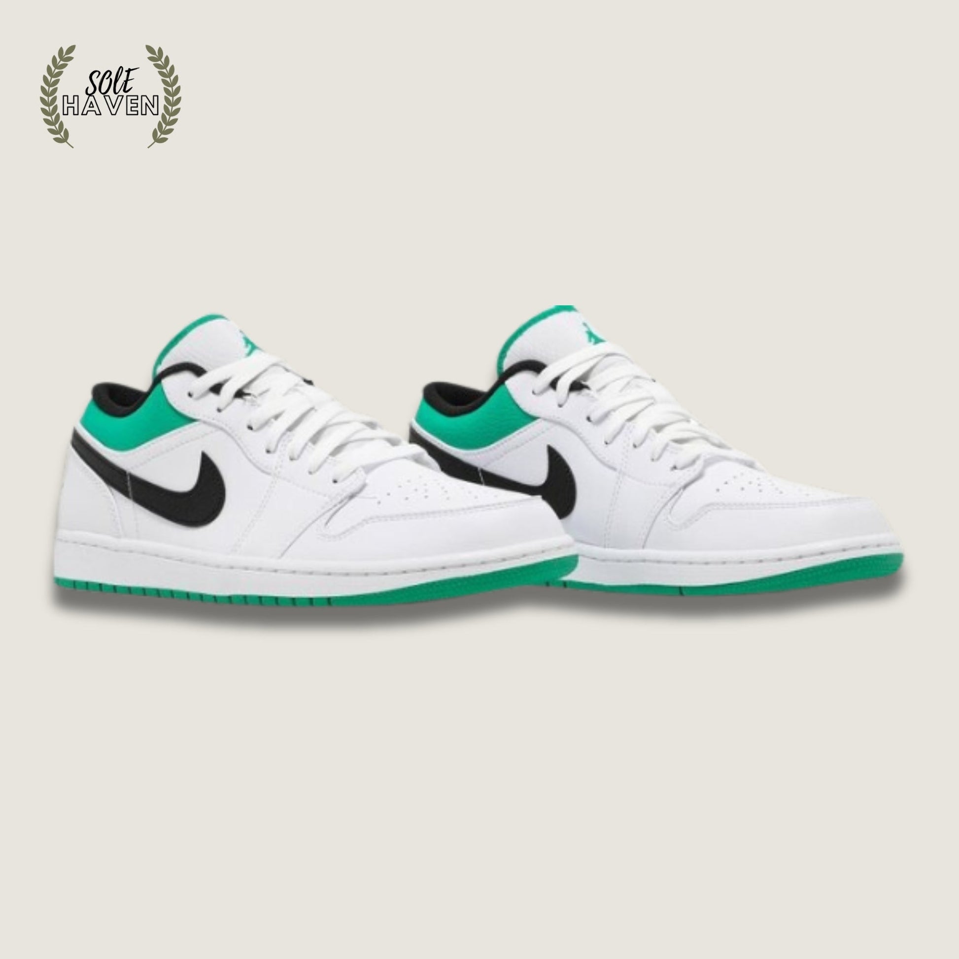 Air Jordan 1 Low 'White Lucky Green' - Sole HavenShoesNike