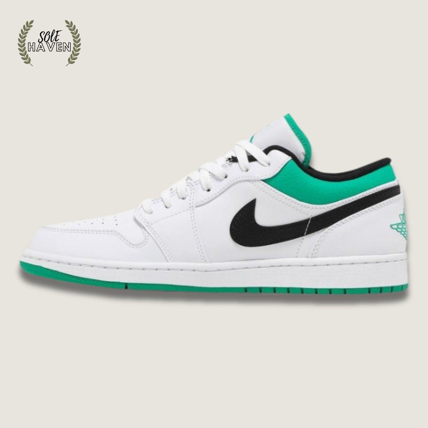 Air Jordan 1 Low 'White Lucky Green' - Sole HavenShoesNike