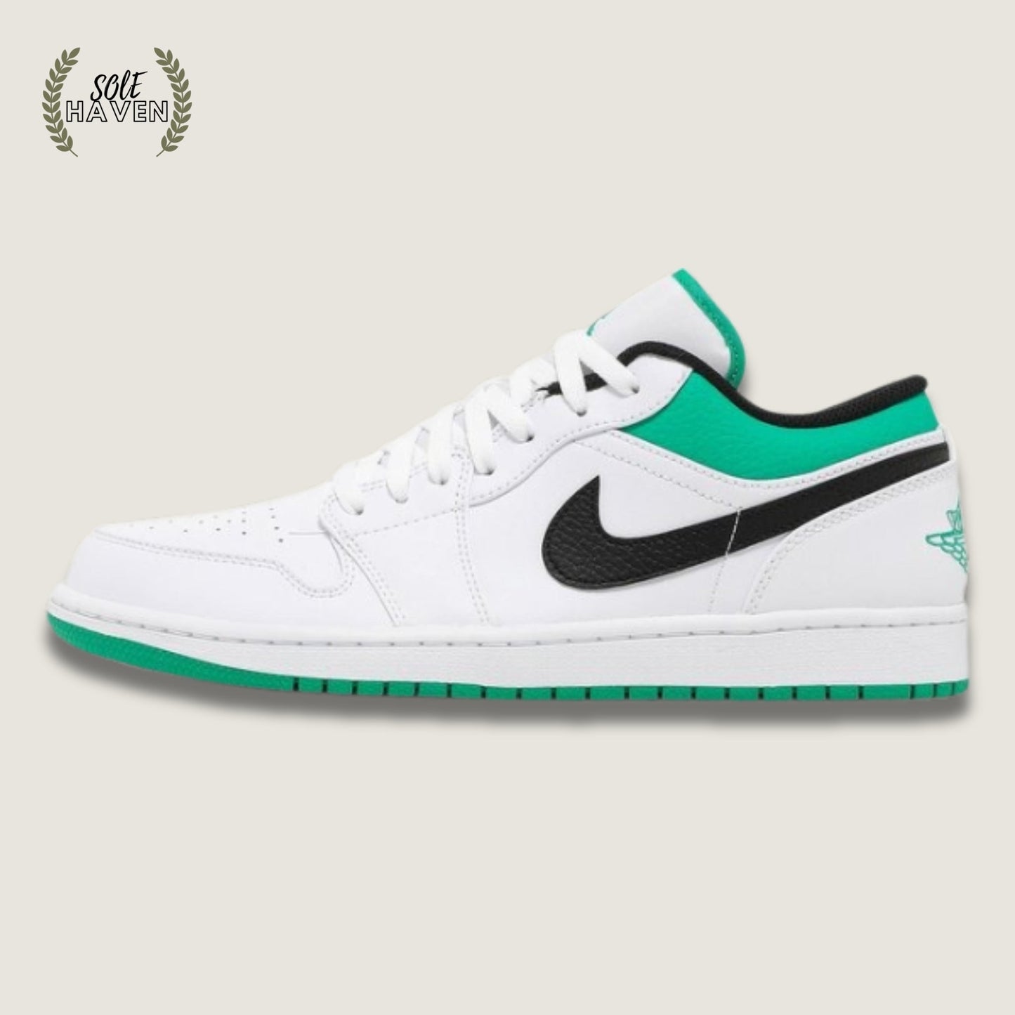 Air Jordan 1 Low 'White Lucky Green' - Sole HavenShoesNike