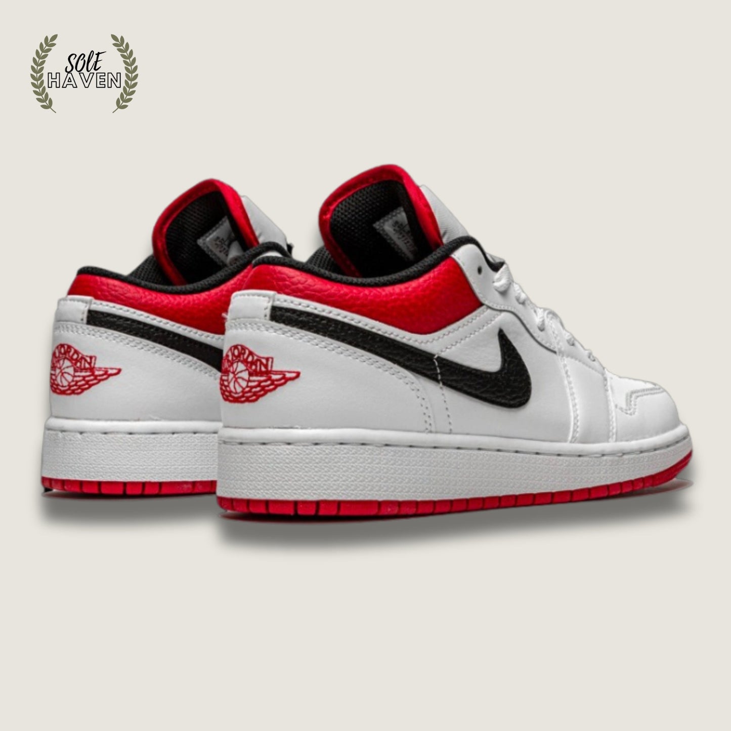 Air Jordan 1 Low 'White University Red' - Sole HavenShoesNike