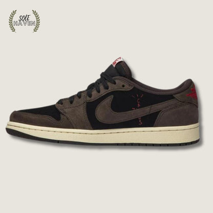 Air Jordan 1 Low x Travis Scott 'Mocha' (Customs) - Sole HavenShoesNike