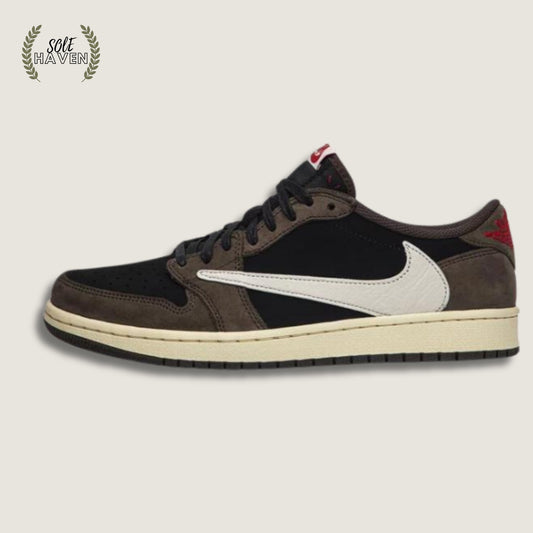 Air Jordan 1 Low x Travis Scott 'Mocha' (Customs) - Sole HavenShoesNike