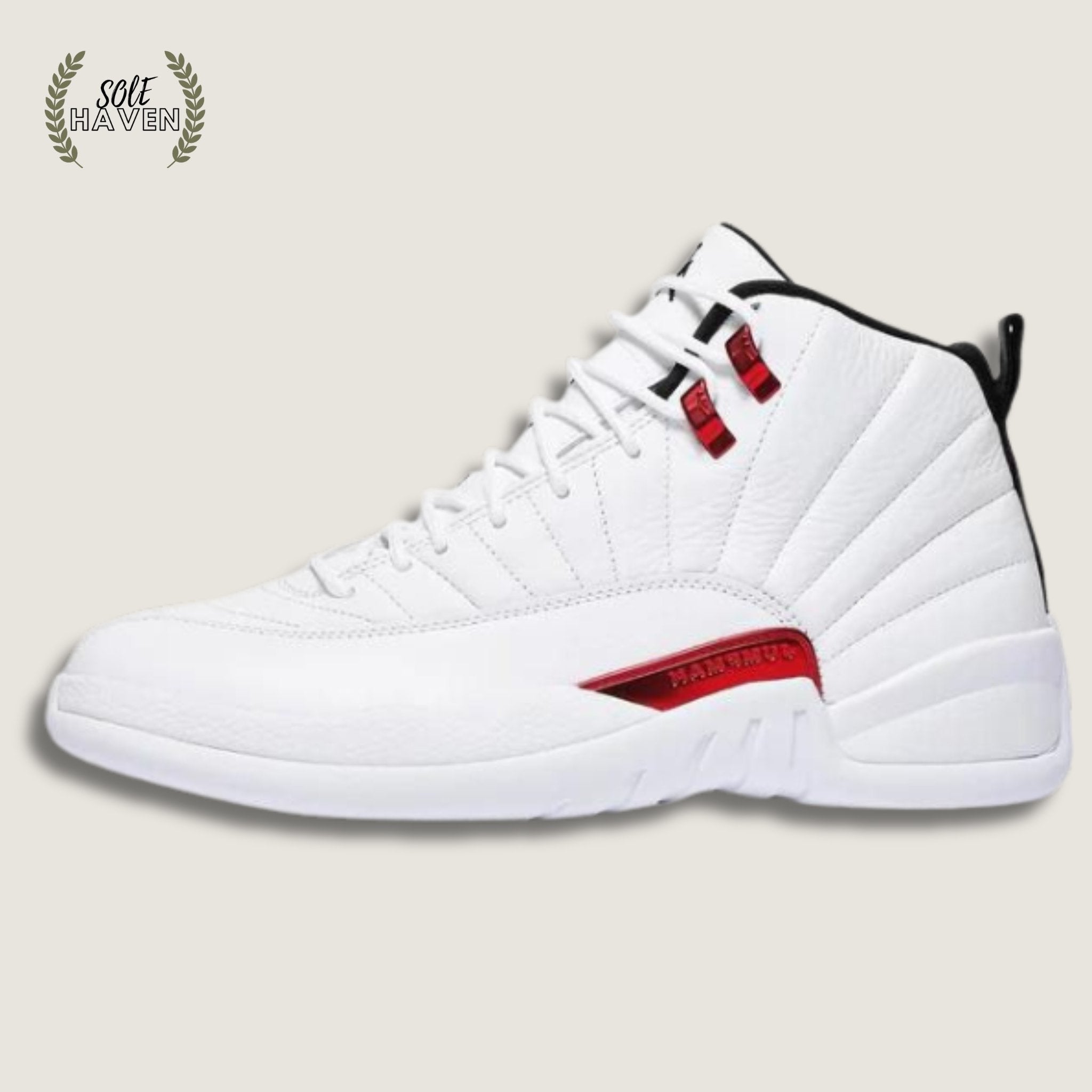 Air Jordan 12 Twist Blanco Universidad Rojo Sole Haven