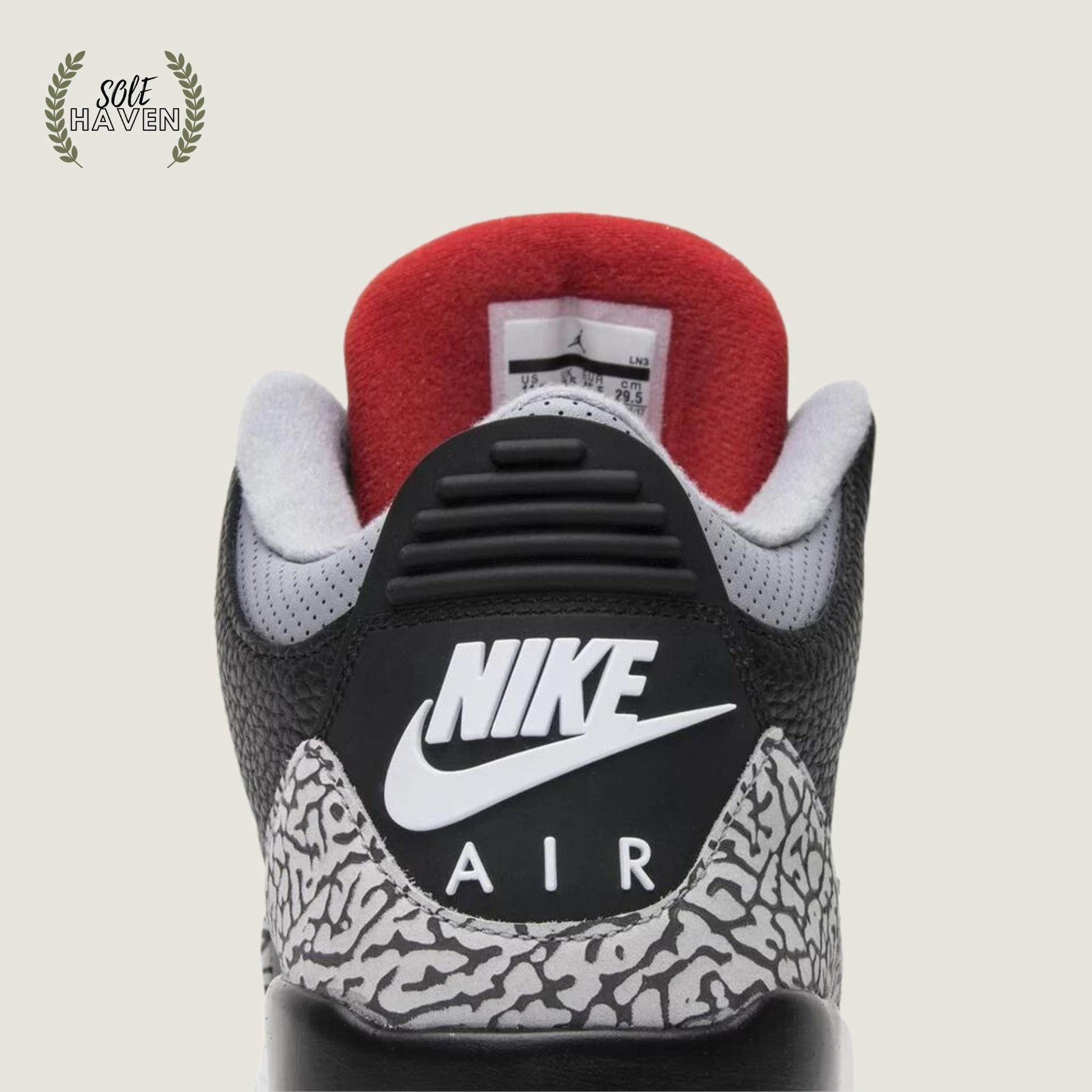 Air Jordan 3 Retro Black Cement - Sole HavenShoesNike