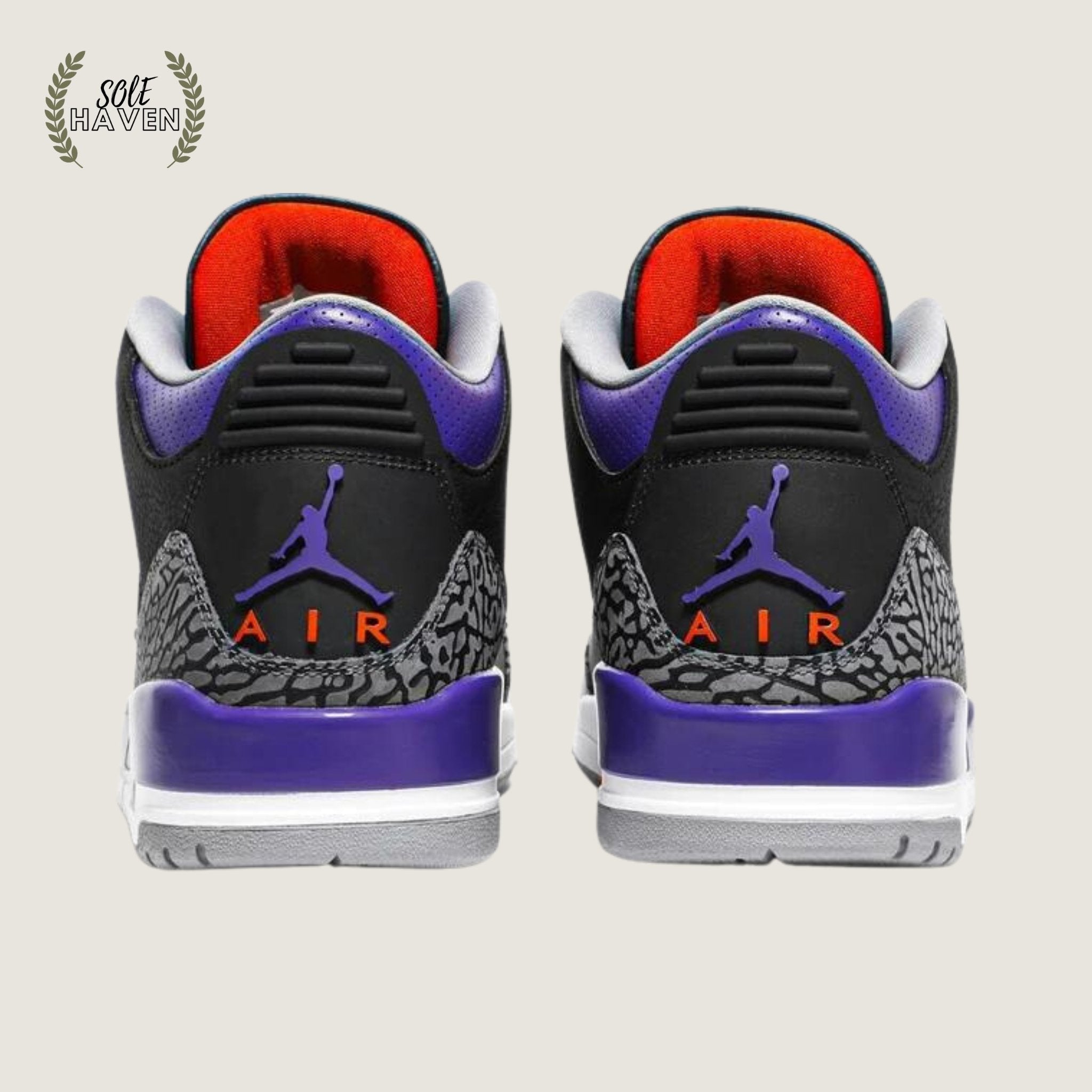 Air Jordan 3 Retro Black Court Purple – Sole Haven