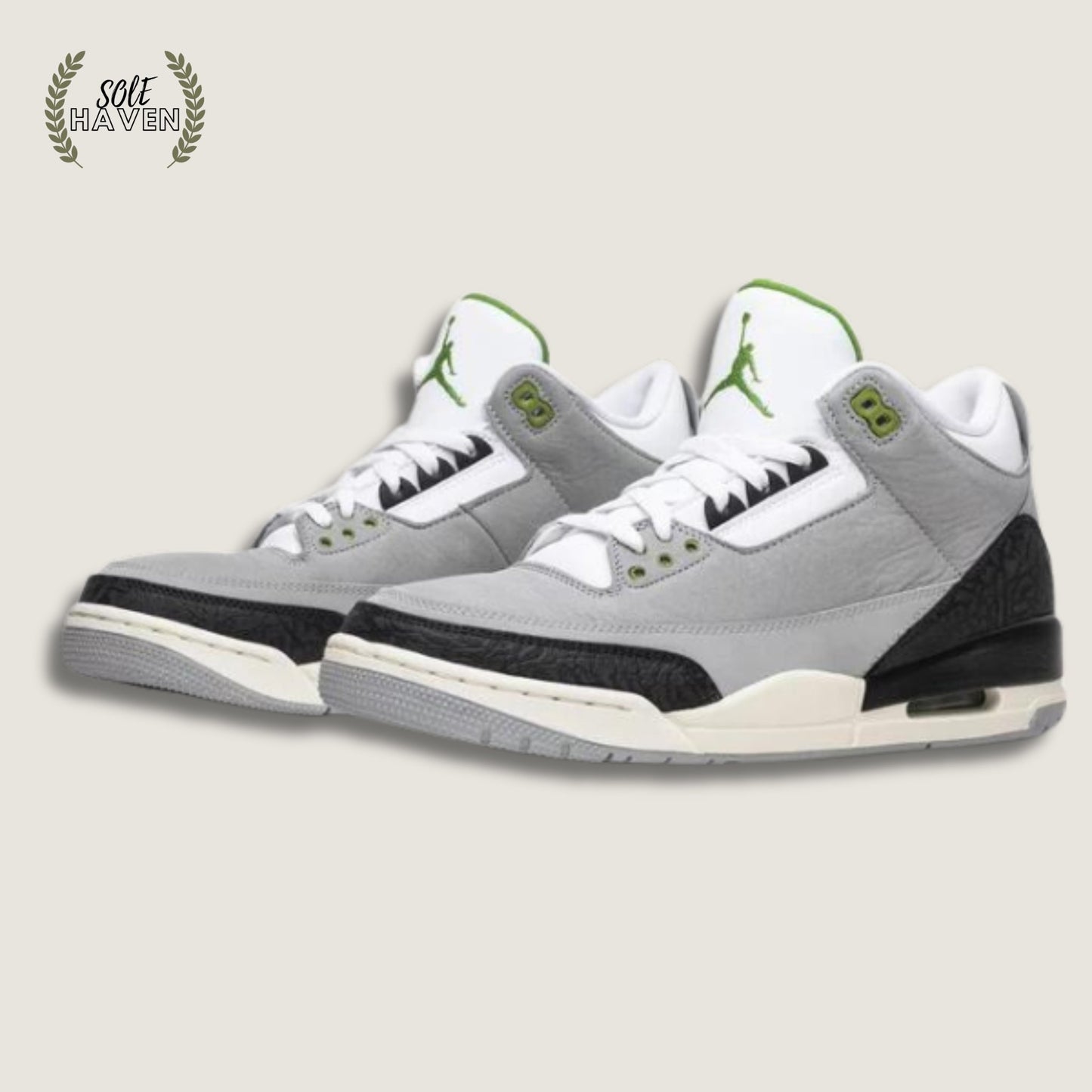 Air Jordan 3 Retro 'Chlorophyll' - Sole HavenShoesNike