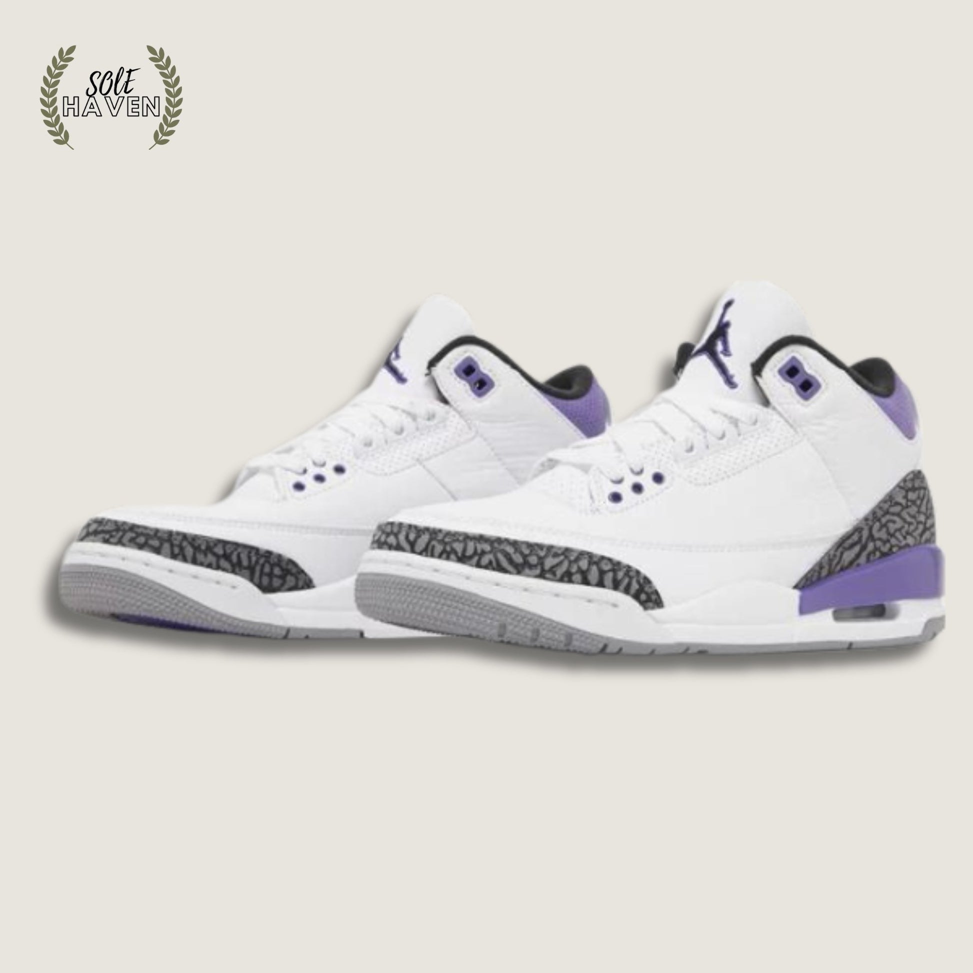 Air Jordan 3 Retro 'Dark Iris' - Sole HavenShoesNike