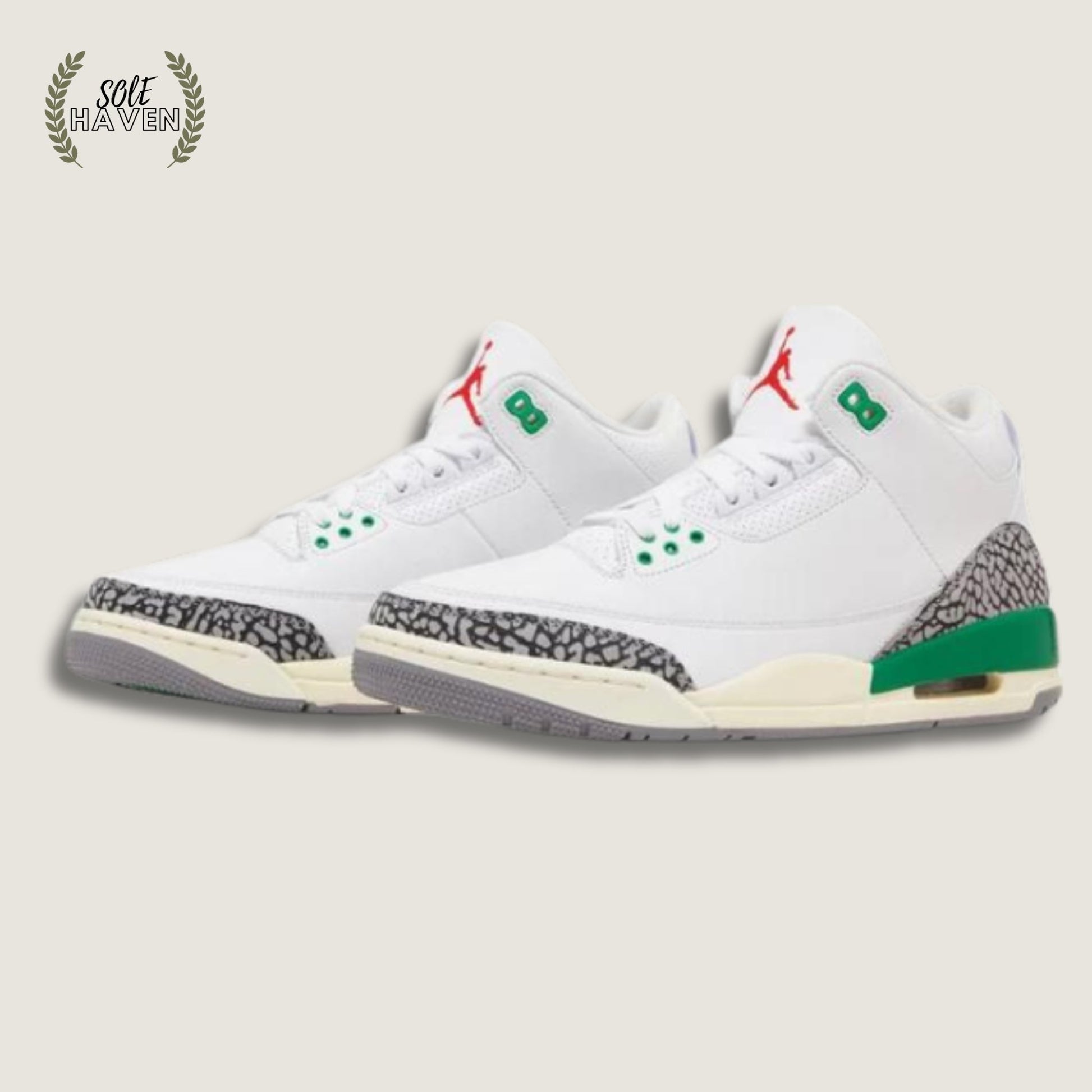 Air Jordan 3 Retro 'Lucky Green' - Sole HavenShoesNike