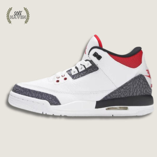 Air Jordan 3 Retro SE Fire Red Denim - Sole HavenShoesNike