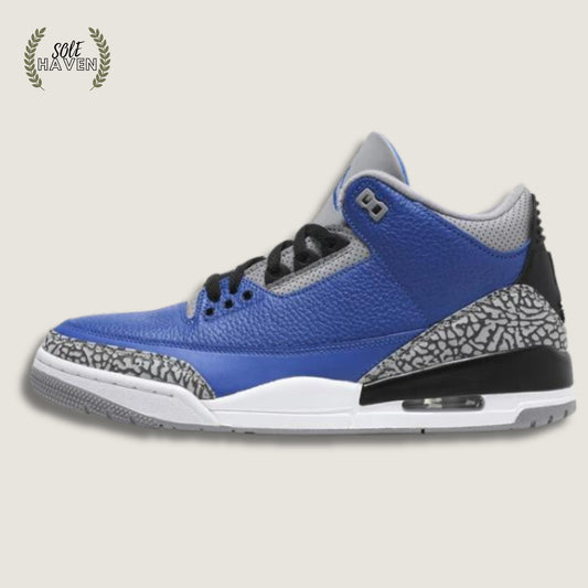 Air Jordan 3 Retro Varsity Royal Cement - Sole HavenShoesNike