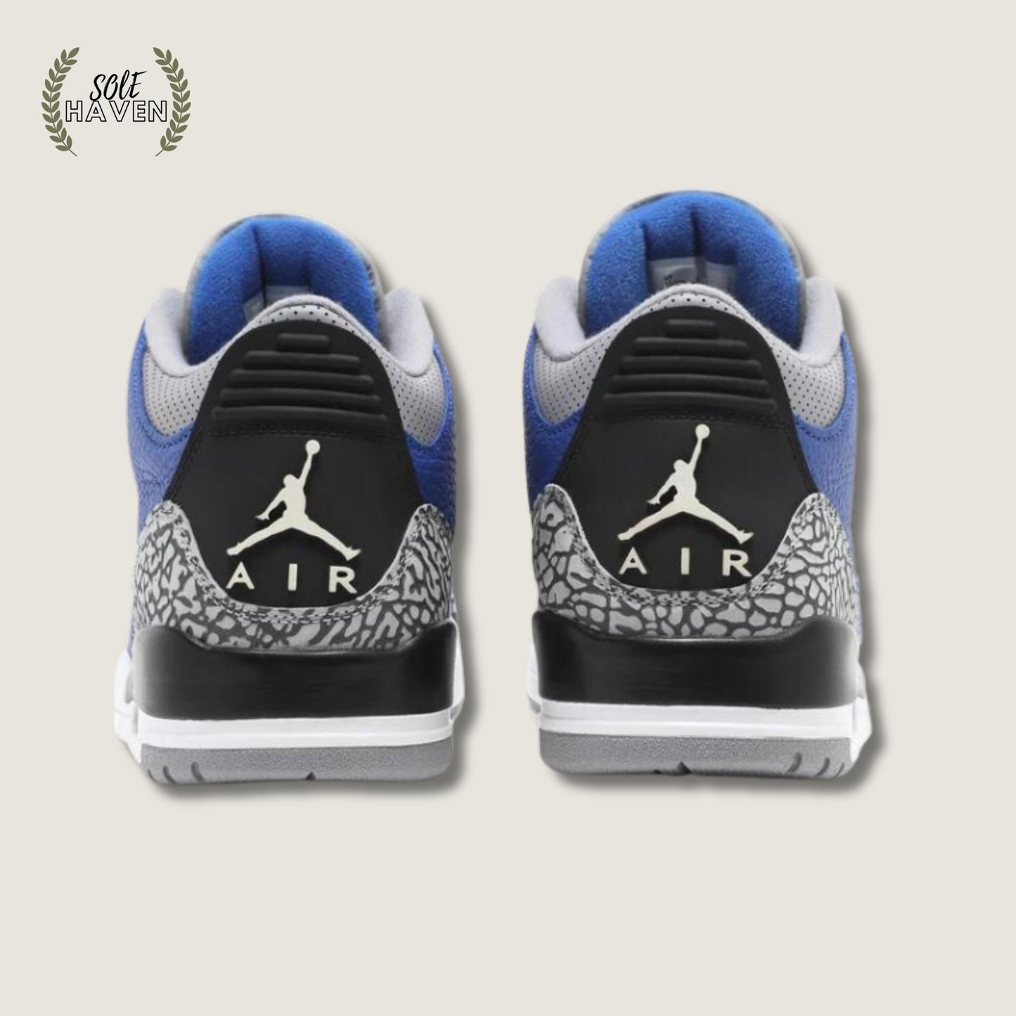 Air Jordan 3 Retro Varsity Royal Cement - Sole HavenShoesNike