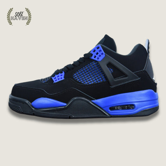 Air Jordan 4 Retro Custom 'Black Game Royal ' - Sole HavenShoesJordan