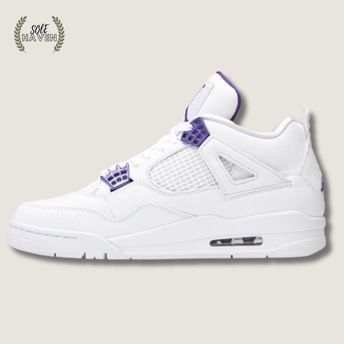 Air Jordan 4 Retro 'Purple Metallic' - Sole HavenShoesNike