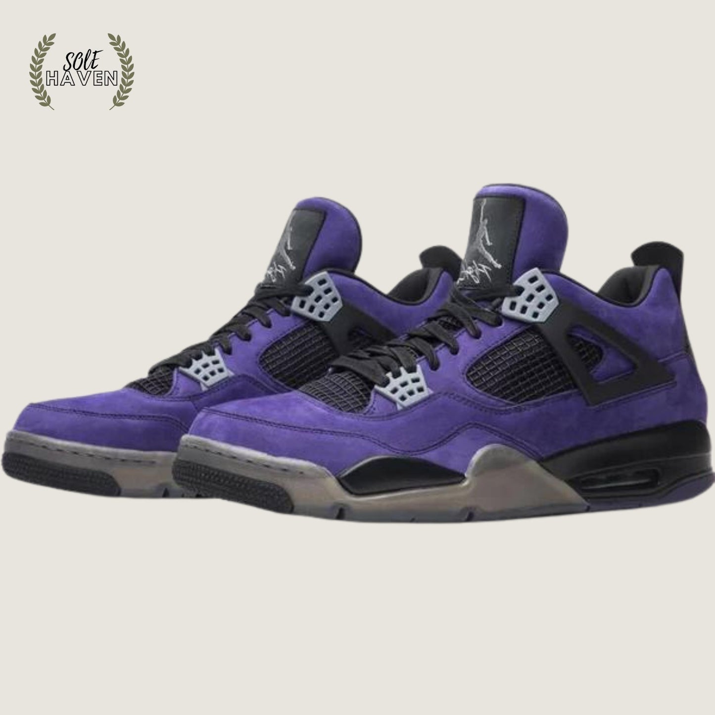 Air Jordan 4 Retro X TS 'Purple Suede - Black Midsole' - Sole HavenShoesJordan