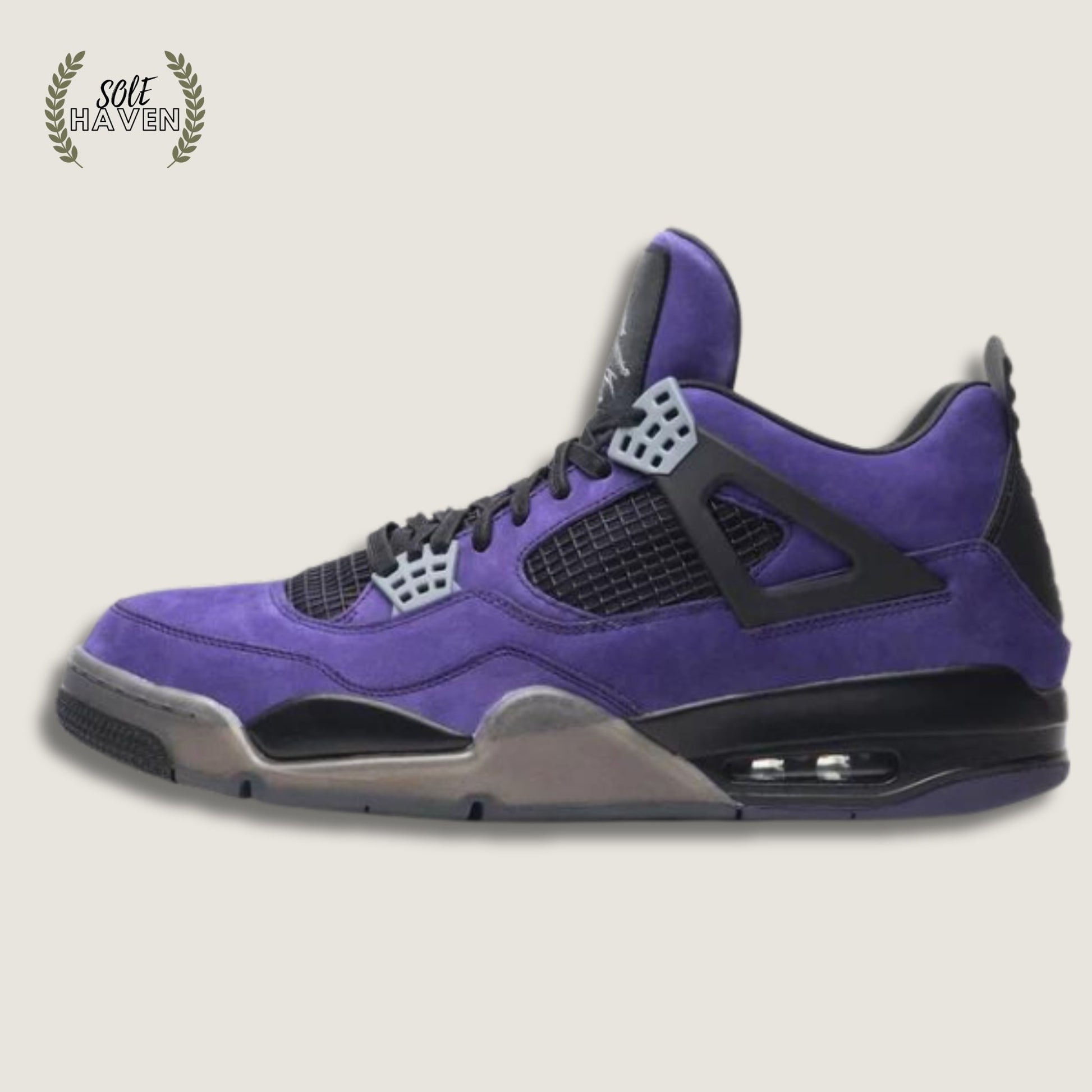 Air Jordan 4 Retro X TS 'Purple Suede - Black Midsole' - Sole HavenShoesJordan