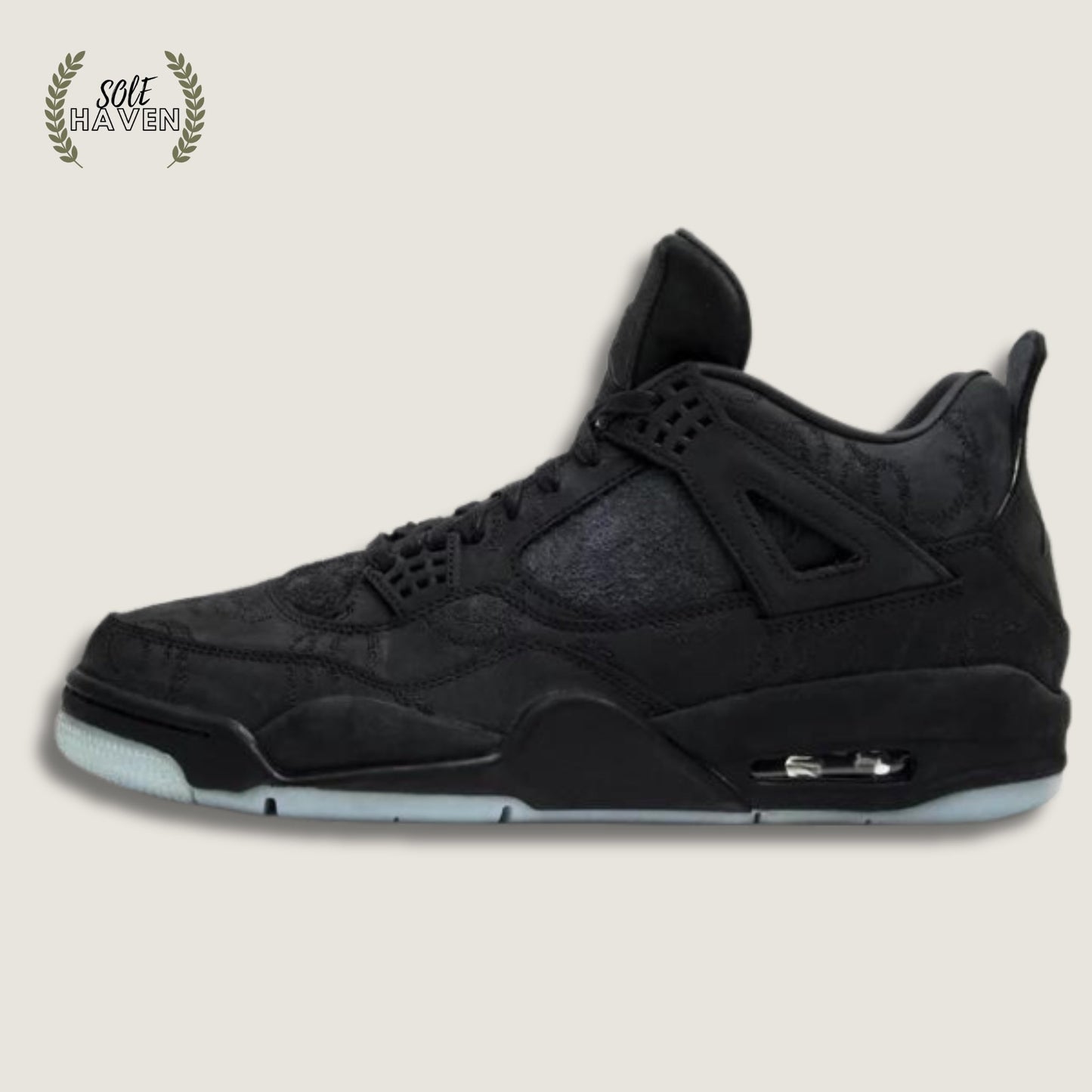 Air Jordan 4 X KAWS Retro 'Black' - Sole HavenShoesNike