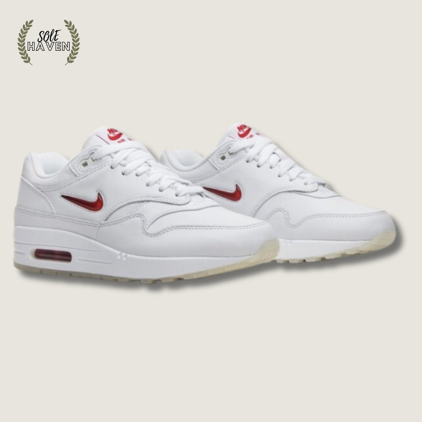 Air Max 1 Premium SC Jewel 'White Red' - Sole HavenNike