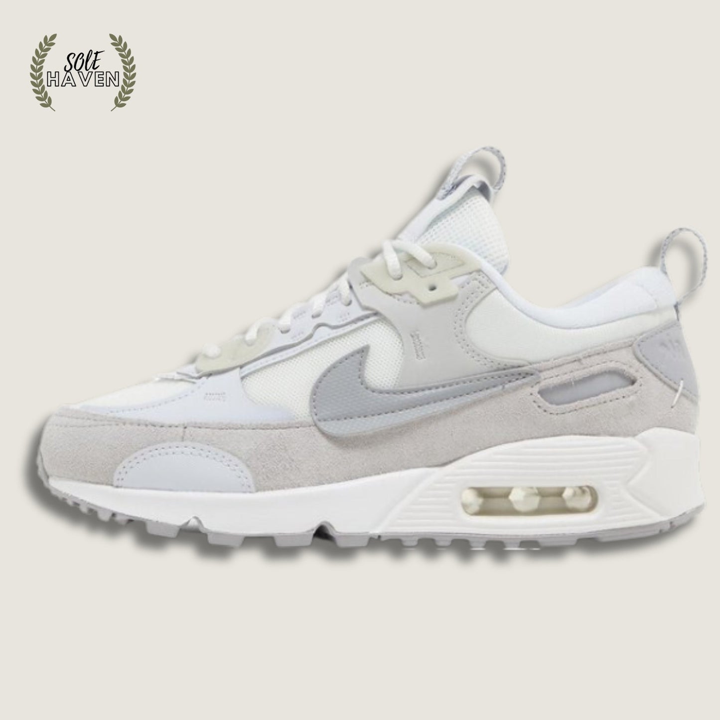 Air Max 90 Futura 'White Pure Platinum' - Sole HavenShoesNike