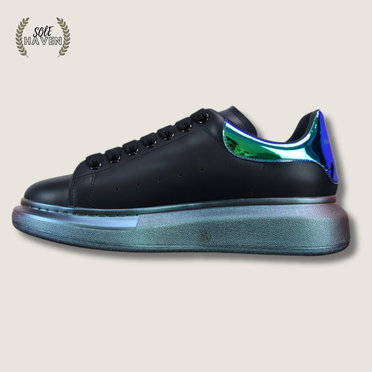 Alexander McQueen Oversized Sneaker 'Black Pearlscent' - Sole HavenShoesAlexander McQueen