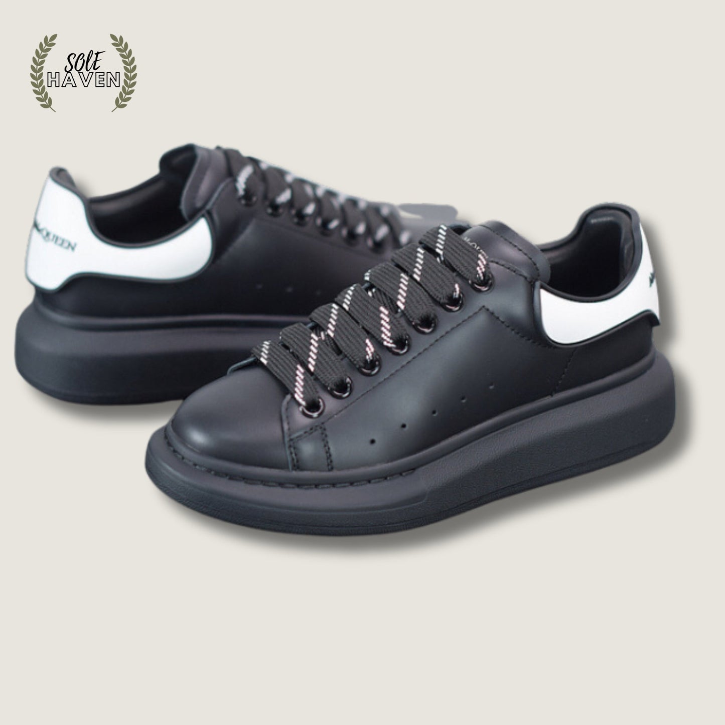 Alexander McQueen Oversized Sneaker 'Black' - Sole HavenShoesAlexander McQueen