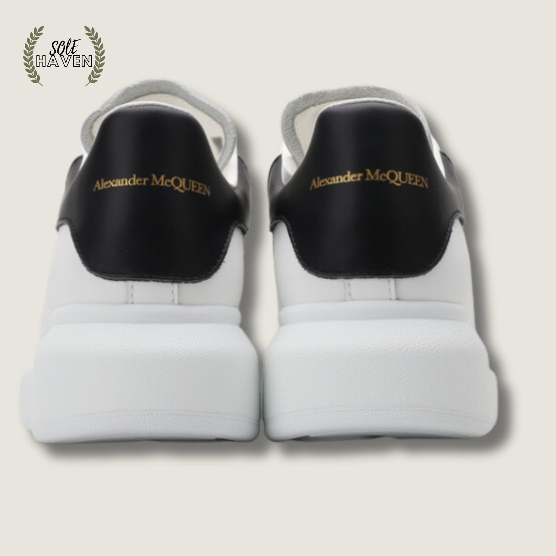 Alexander McQueen Oversized Sneaker 'White Black' 553680 - Sole HavenShoesAlexander McQueen