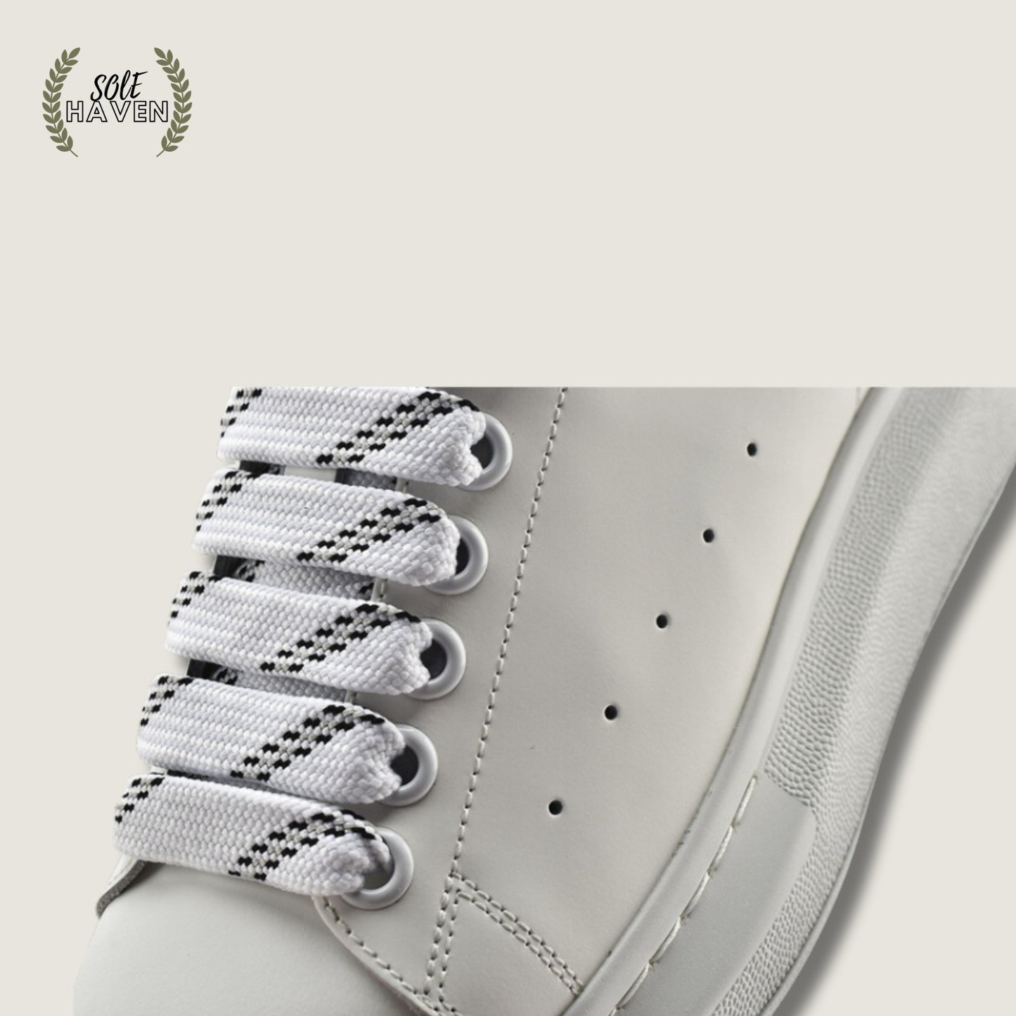 Alexander McQueen Oversized Sneaker 'White Black' - Sole HavenShoesAlexander McQueen