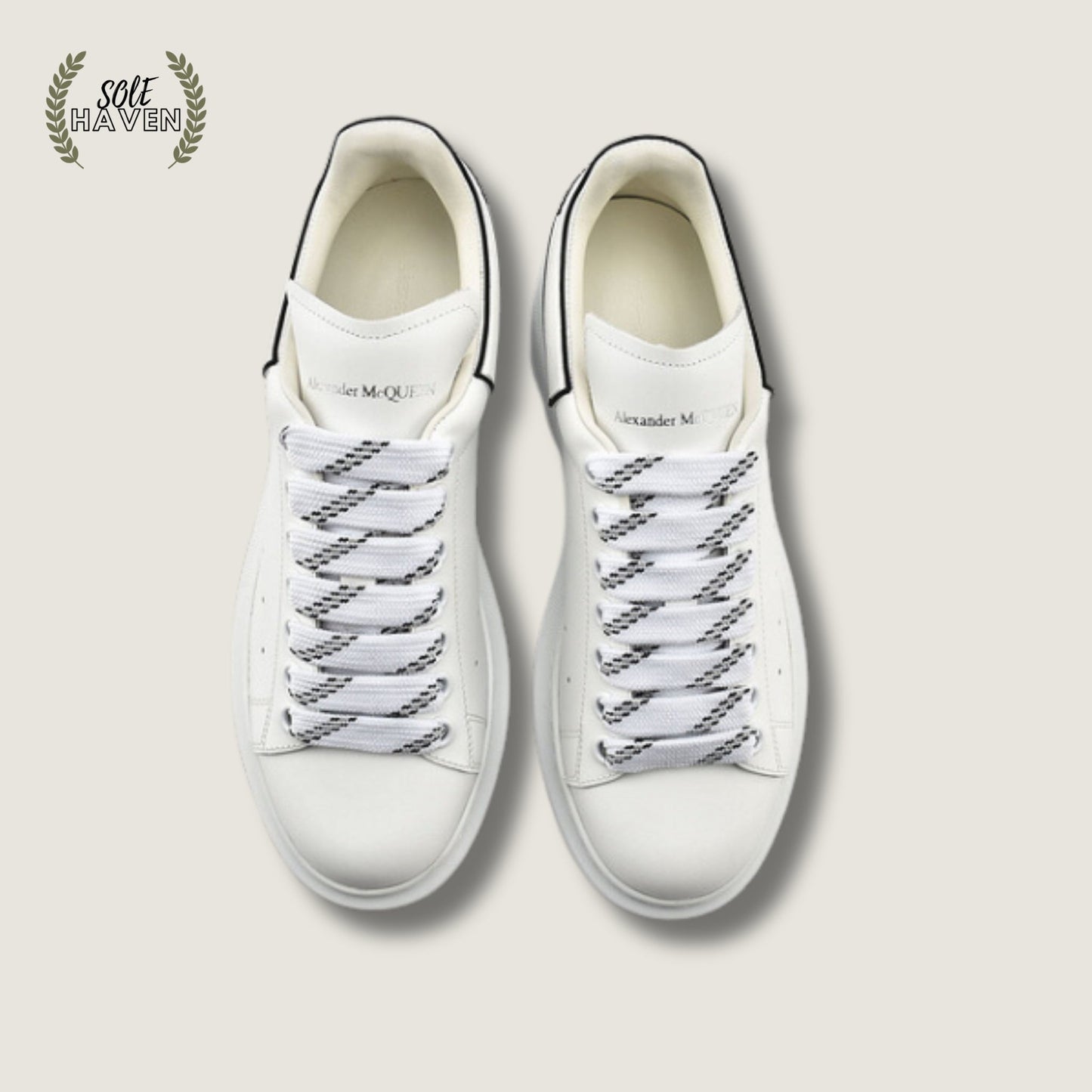 Alexander McQueen Oversized Sneaker 'White Black' - Sole HavenShoesAlexander McQueen