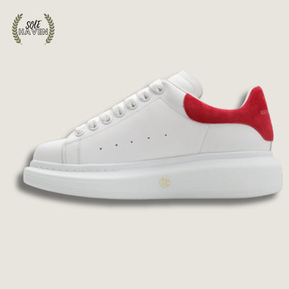 Alexander McQueen Oversized Sneaker 'White Lust Red' 553680 - Sole HavenShoesAlexander McQueen