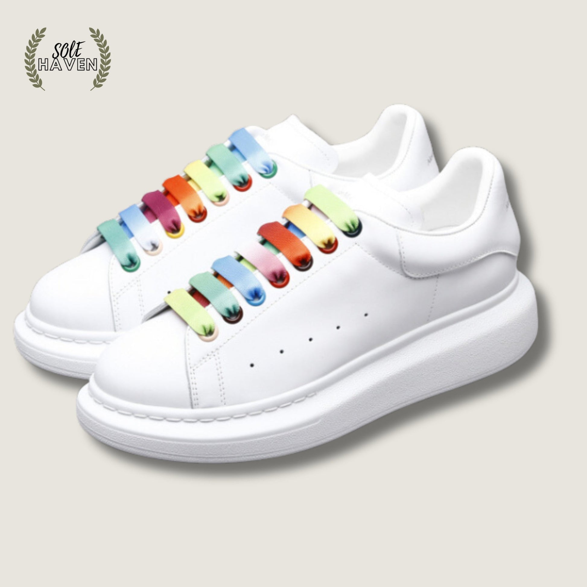 Alexander McQueen Oversized Sneaker 'White Multi' 553680 - Sole HavenShoesAlexander McQueen