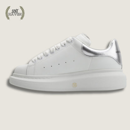 Alexander McQueen Oversized Sneaker 'White Silver' - Sole HavenShoesAlexander McQueen