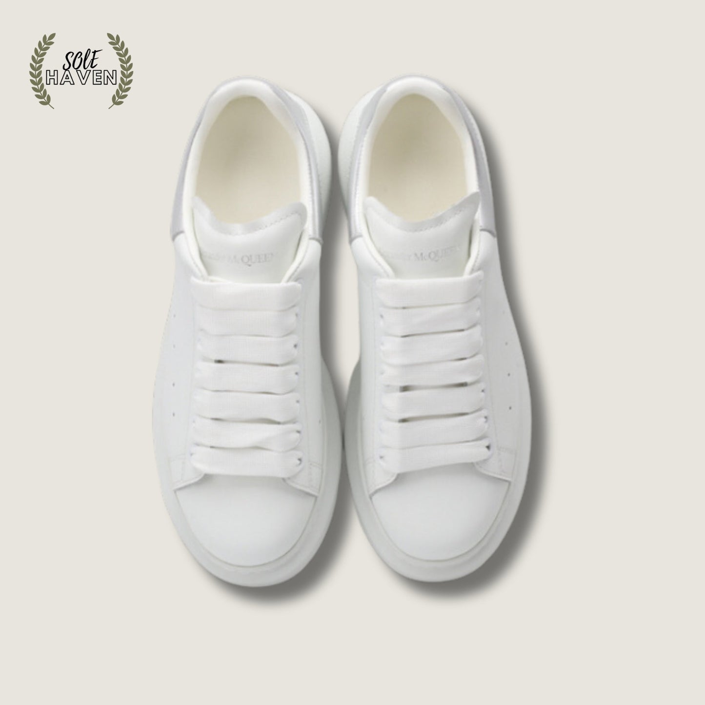 Alexander McQueen Oversized Sneaker 'White Silver' - Sole HavenShoesAlexander McQueen