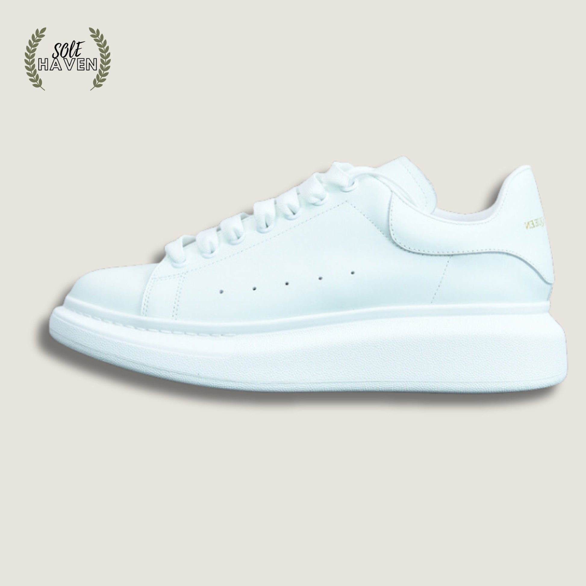 Alexander McQueen Oversized Sneakers 'Triple White' - Sole HavenShoesAlexander McQueen