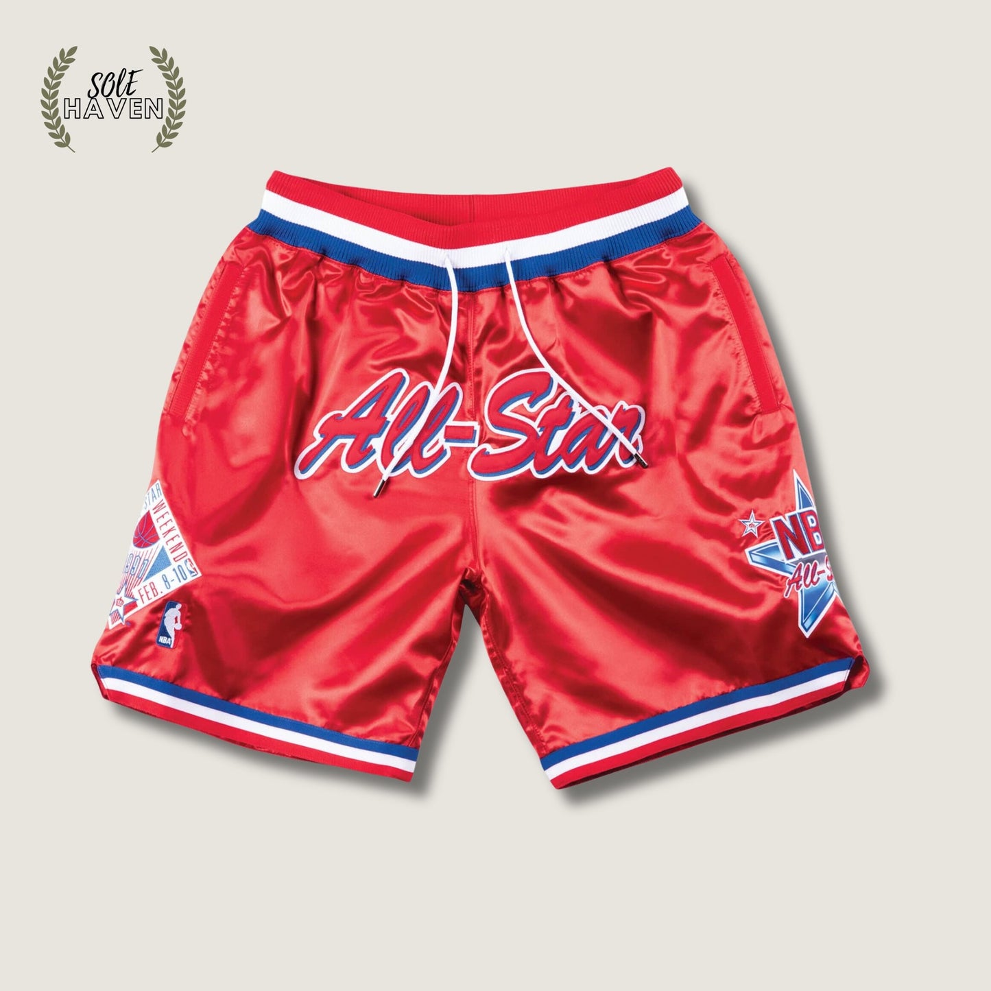 All Star Weekend Ball Red Basketball Shorts - Sole HavenShortsJust Don
