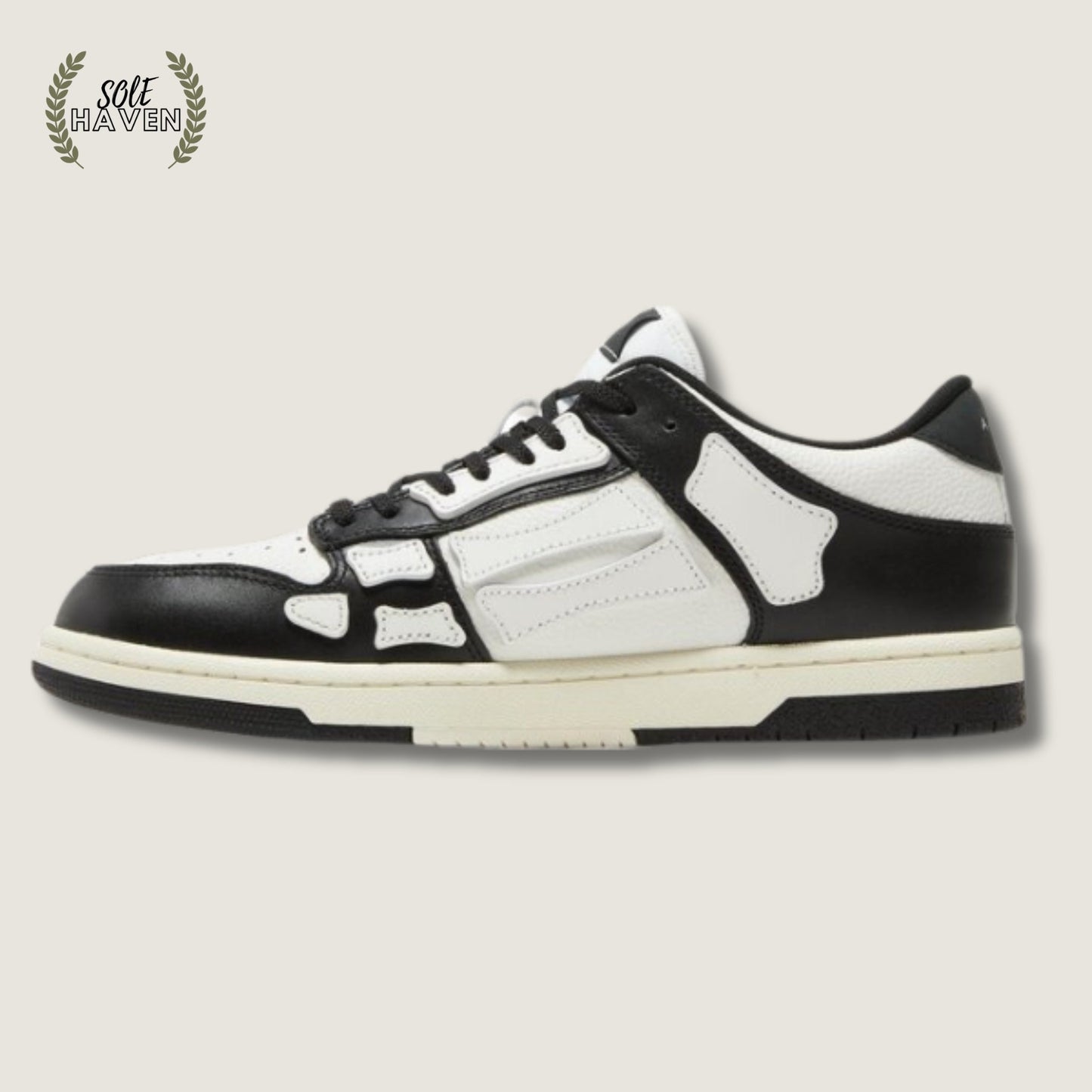 Amiri Skel Top Low 'Black White' - Sole HavenShoesAmiri